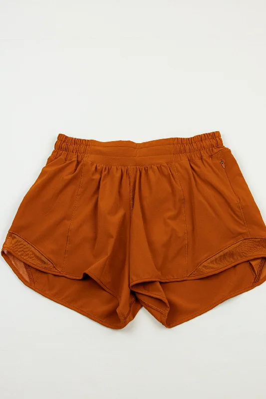 Women's Trendy Attire Hotty Hot Short 4" *Lined | Burnt Orange