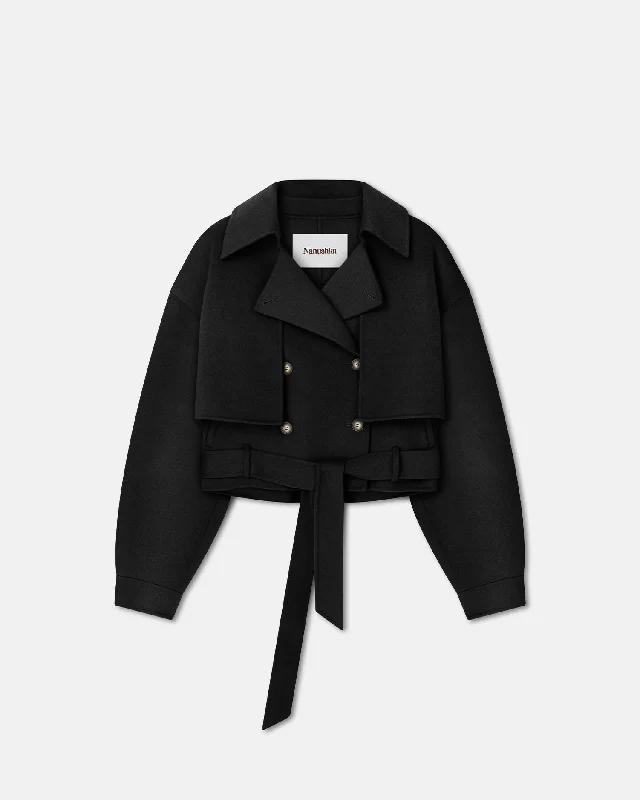 Women's Chic Apparel Satoyo - Wool And Silk-Blend Jacket - Black