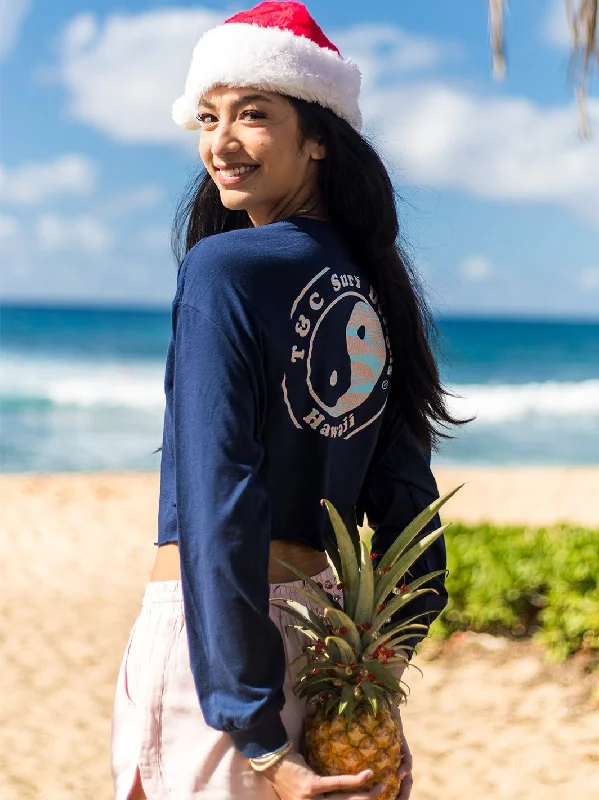 T&C Surf Waves on Waves Crop Long Sleeve