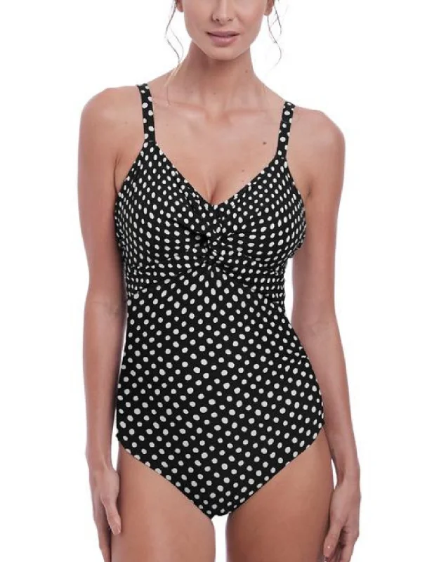 Trendy Women's Fashion Fantasie Santa Monica Black and White Underwire Twist Front Suit - Light Control Trendy Women's Fashion Fantasie Santa Monica Black and White Underwire Twist Front Suit - Light Control