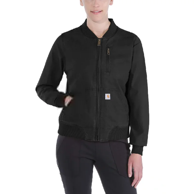 Women's Chic Outfit Carhartt 102524 Rugged Flex Relaxed Fit Canvas Jacket