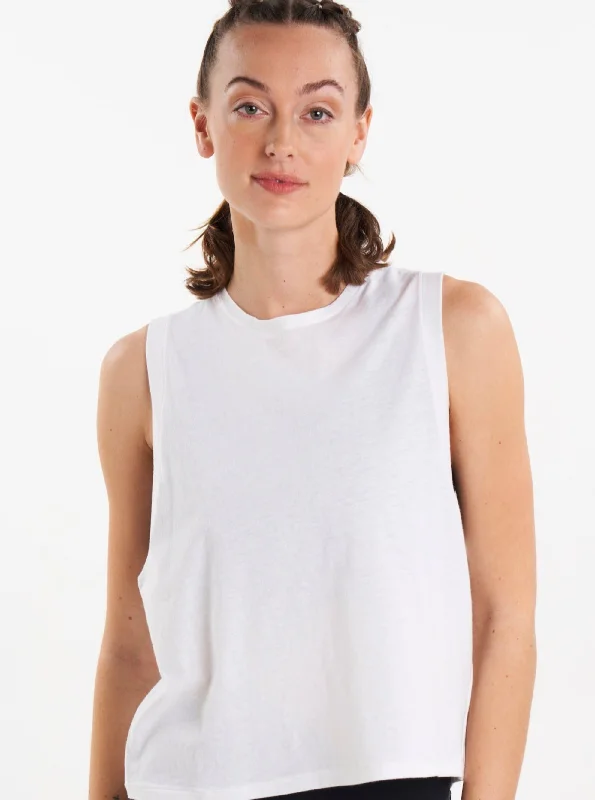 Women's Clothing Sets ALSPRT Seacell Muscle Tank - Cloud