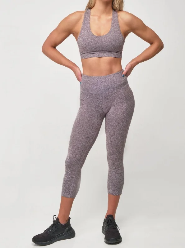 Stylish Dresses for Women Capri Legging - Shark Heather