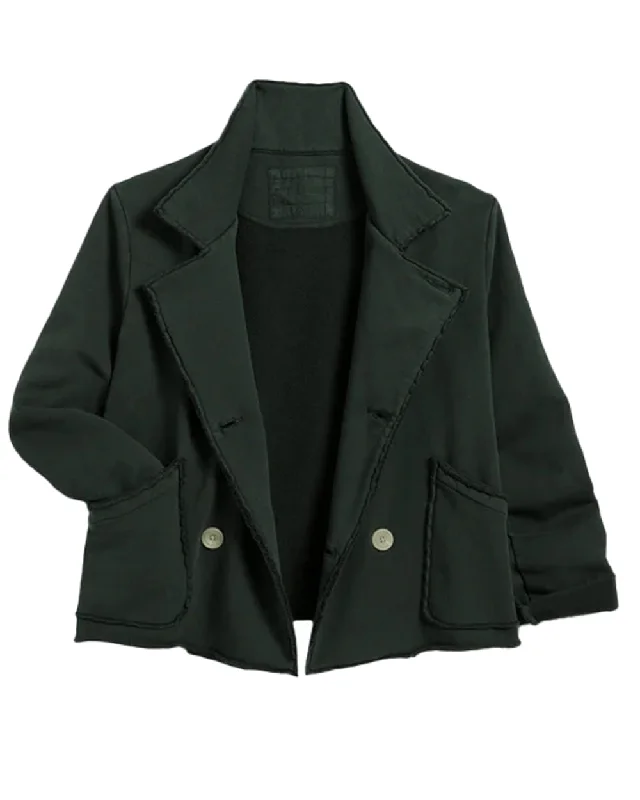 Women's Casual Wear Clothes Evergreen Mini Belfast Crop Peacoat