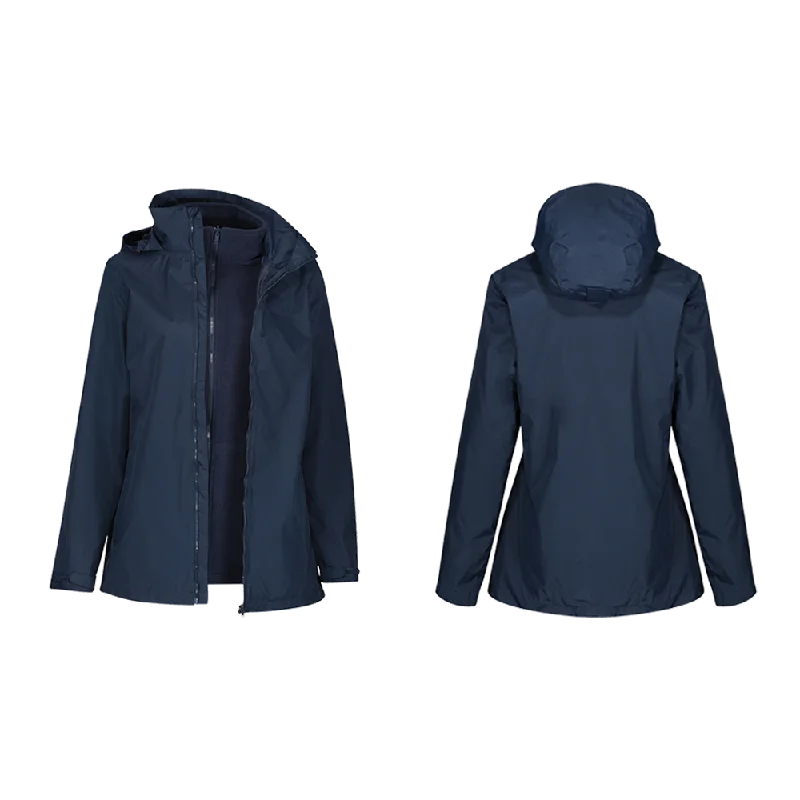 Women's Elegant Outfit Regatta TRA152 Classic Womens Waterproof 3-IN-1 Work Jacket