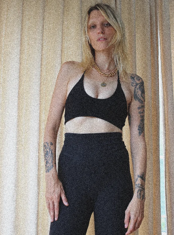Women's Seasonal Clothes One String Swim & Sport - Black