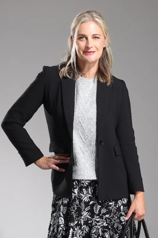 Textured Tailoring Jacket | Black | 4701ZZ