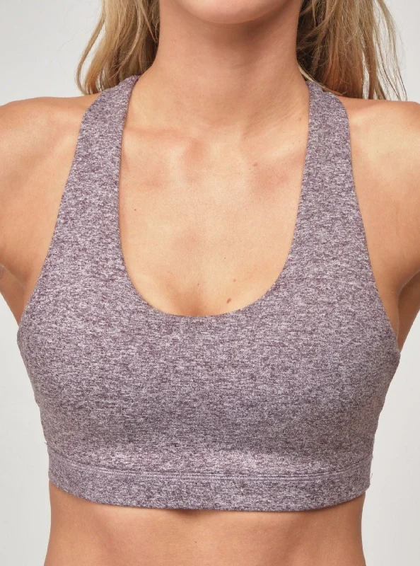 Women's Casual Apparel Contrast Bra - Shark Heather