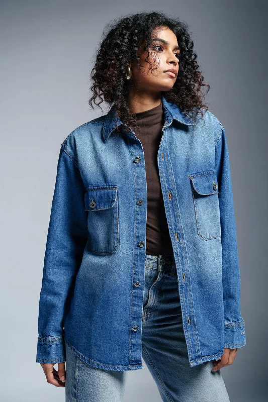 Chrome Blue Women's Denim Jacket