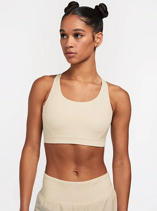 Women Fashion ALRN Mid Support Crossback Bra - White Sand