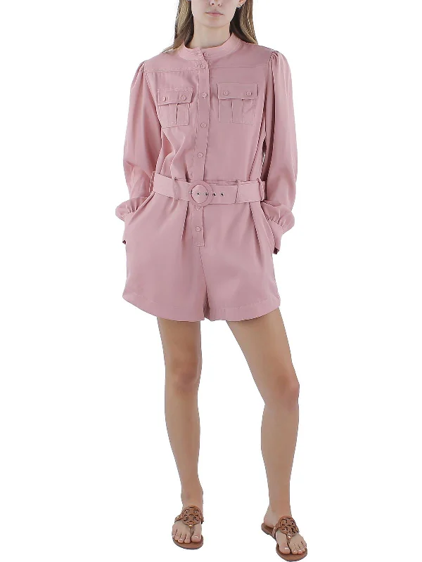 Chic Women's Clothing for Date Nights Womens Utility Short Romper
