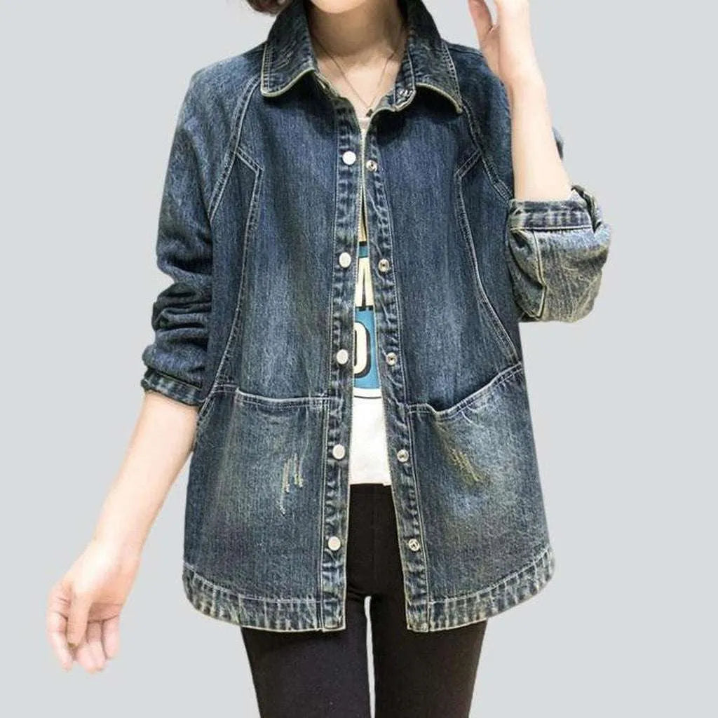 Vintage denim jacket for women