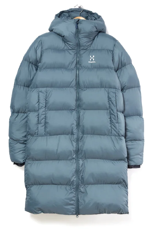 Trendy Online Boutiques Haglöfs Women's Long Mimic Parka Jacket - Steel Blue