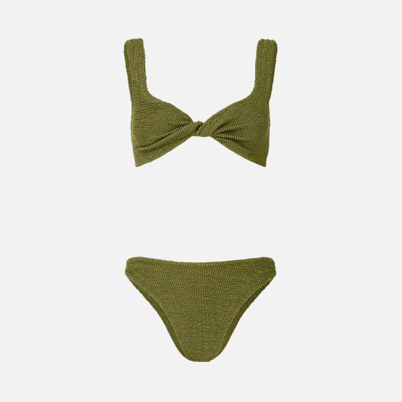 Women's Seasonal Clothes Hunza G Juno Bikini - Metallic Moss