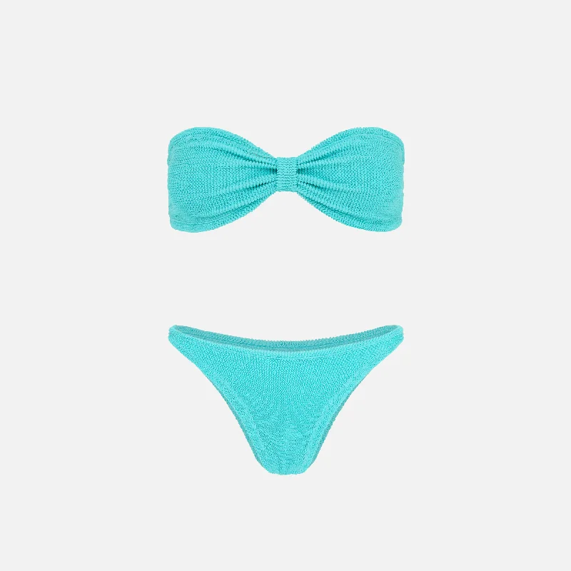 Women's Trendy Outfit Hunza G Jean Bikini - Aqua