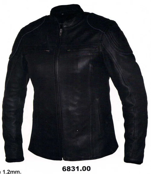 Trendy Boutiques Online Women's Leather Biker Jacket with Zip Out Liner 6831
