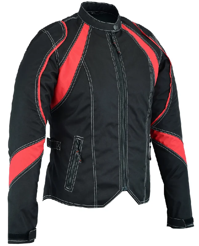 Cheap Women's Clothing Online DS826RD Women's Embroidered Crown Riding Jacket - Red Cheap Women's Clothing Online DS826RD Women's Embroidered Crown Riding Jacket - Red