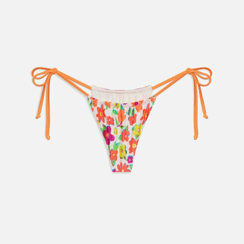 High-Quality Women's Fashion Dresses Frankies Bikinis Tia Satin Bottom - French Flowers