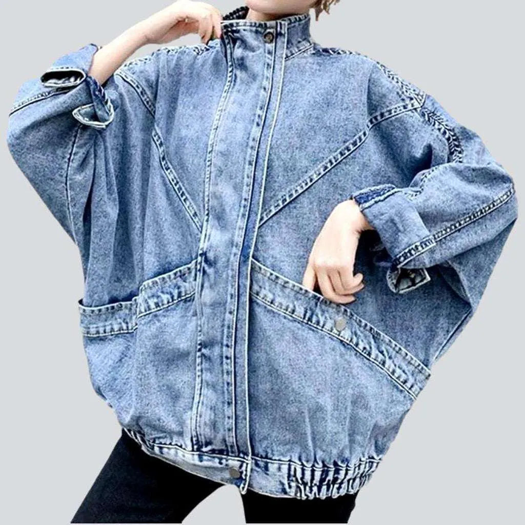 Patchwork y2k denim jacket
 for women