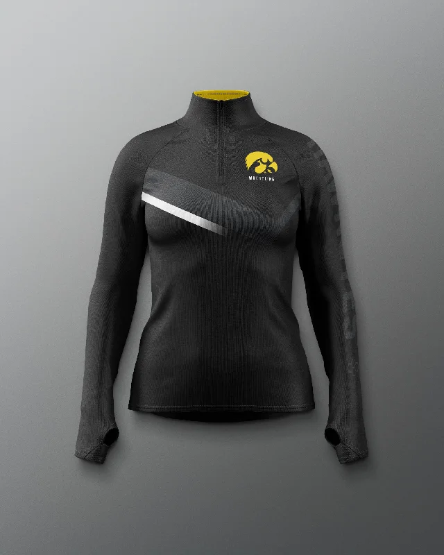 Women's Professional Clothes Iowa Wrestling Sublimated Women's Elite 1/4 Zip