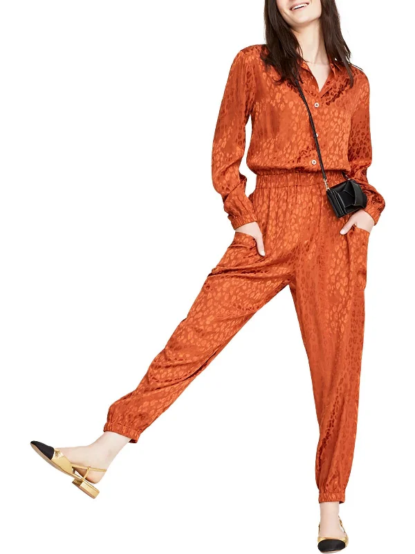 Clothing Sale Womens Collared Surplice Jumpsuit