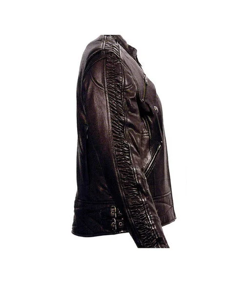 Comfortable Casual Women's Clothing Ladies Lightweight Leather Motorcycle Jacket 2571 Comfortable Casual Women's Clothing Ladies Lightweight Leather Motorcycle Jacket 2571