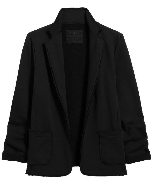 Easygoing Women's Style Black Dublin Knit Blazer