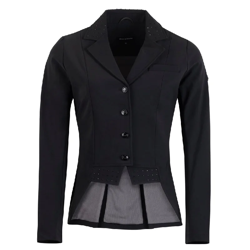 Affordable Women's Garments Montar Crystal Detail Ladies Short Tail Dressage Coat