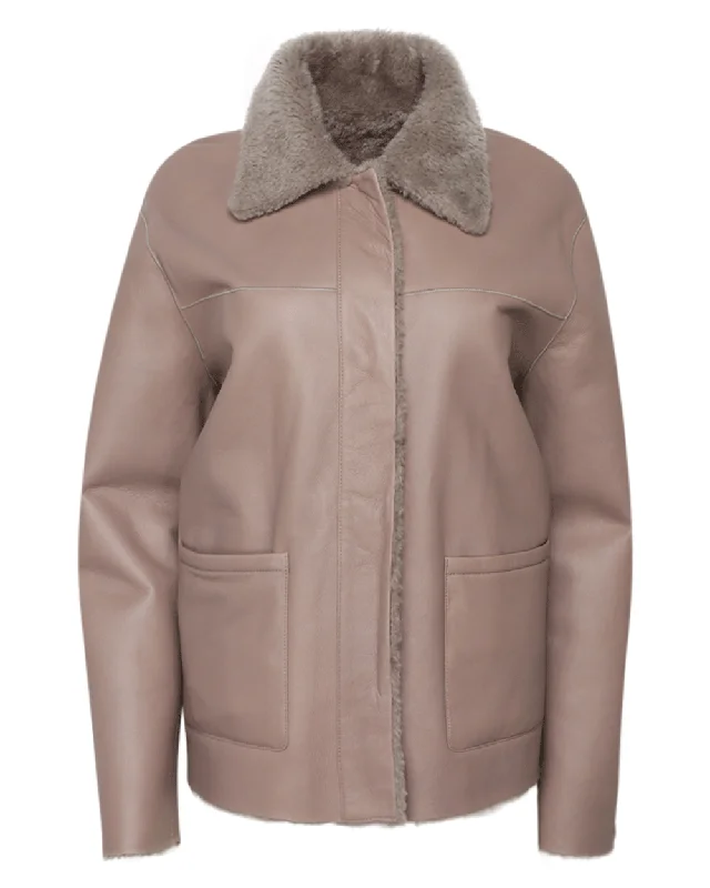 Stylish Women's Attire Grey Taupe Napoli Jacket