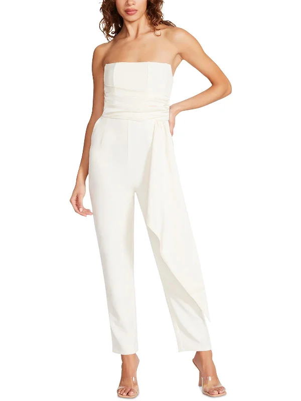 Women's Plus-Size Casual Outfit Harlen Womens Georgette Smocked Jumpsuit