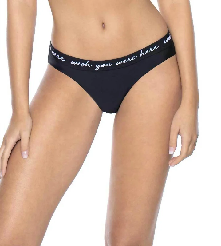 Elastic Banded Teeny Bottom In Wish You Were Here