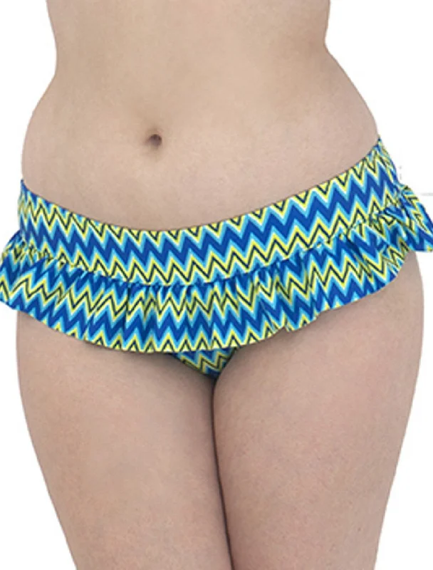 Clothes Woman Curvy Kate Shockwave Skirted Swim Brief, Electric