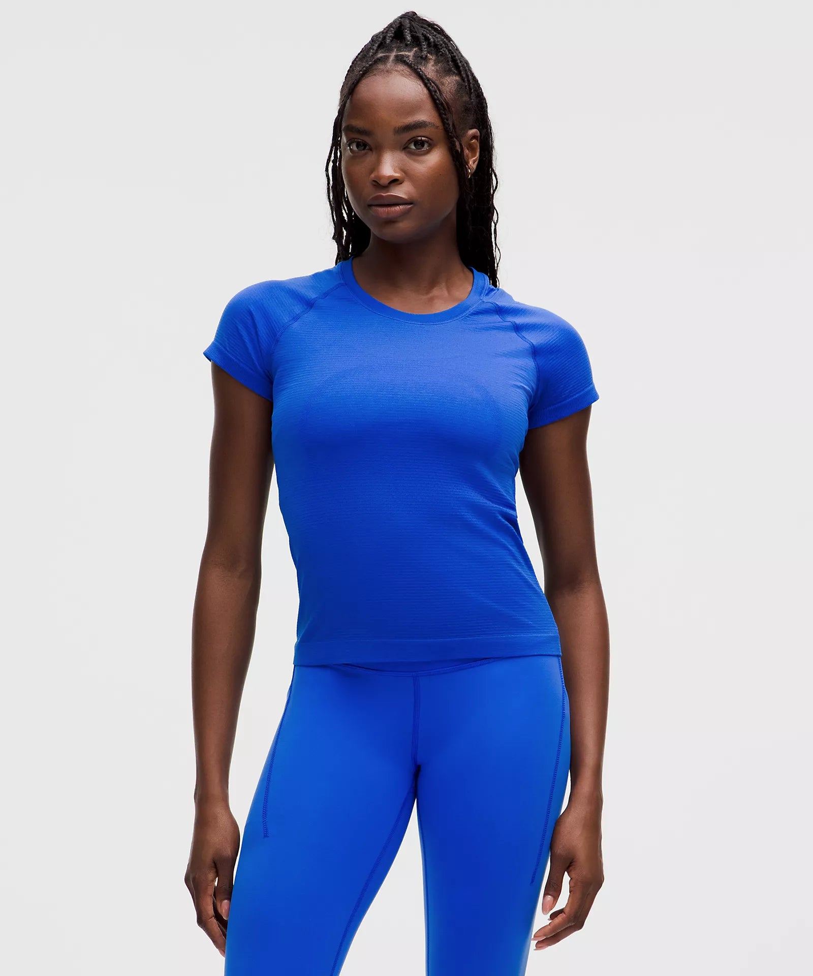 Women's Plus-Size Outfit Swiftly Tech Short-Sleeve Shirt 2.0 *Race Length | Cerulean Blue