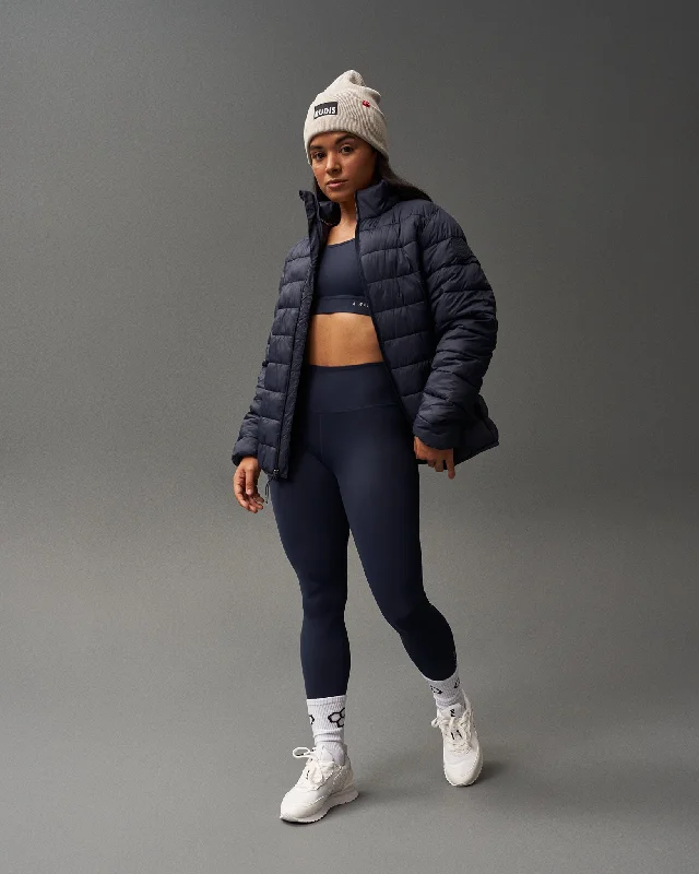 Women's Plus-Size Garments RUDIS Puffer Jacket - Navy