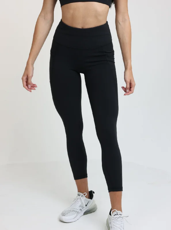 Modern Women's Fashion with Vintage Touches Ankle Legging - Onyx