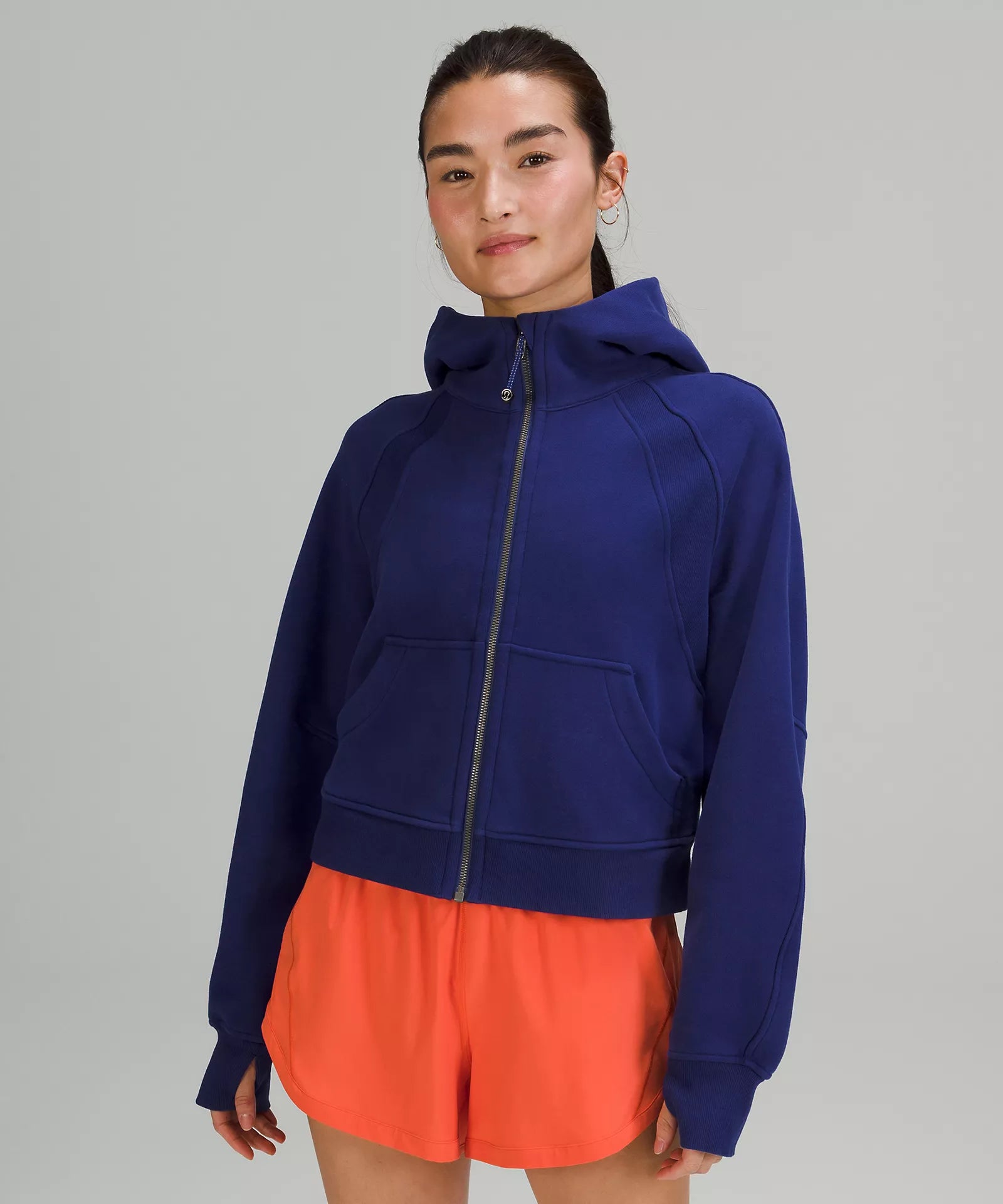Women's Wedding Apparel Scuba Oversized Full Zip Hoodie | Larkspur