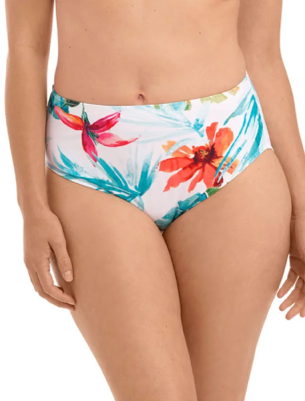 Women's Urban Clothing Fantasie Kiawah Island High Waist Bikini Brief, Aquamarine