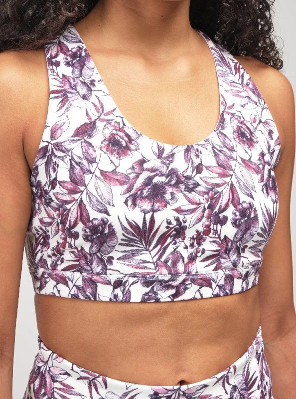 Women's Chic Apparel Contrast Bra - Mulberry