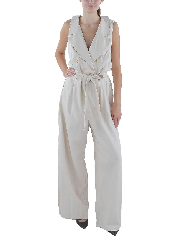 Women's Clothing Sale Online Womens Wide Leg Sleeveless Jumpsuit