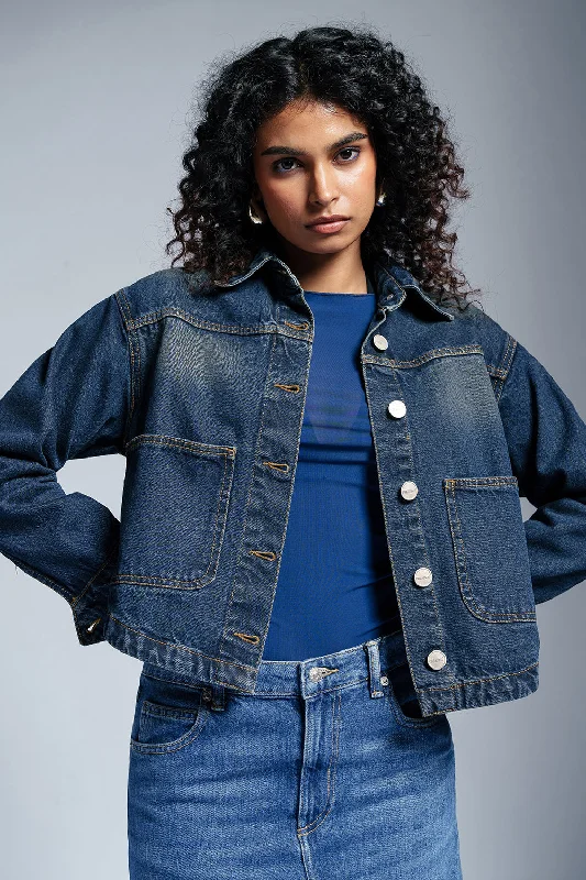 Deep Blue Dream Denim Jacket