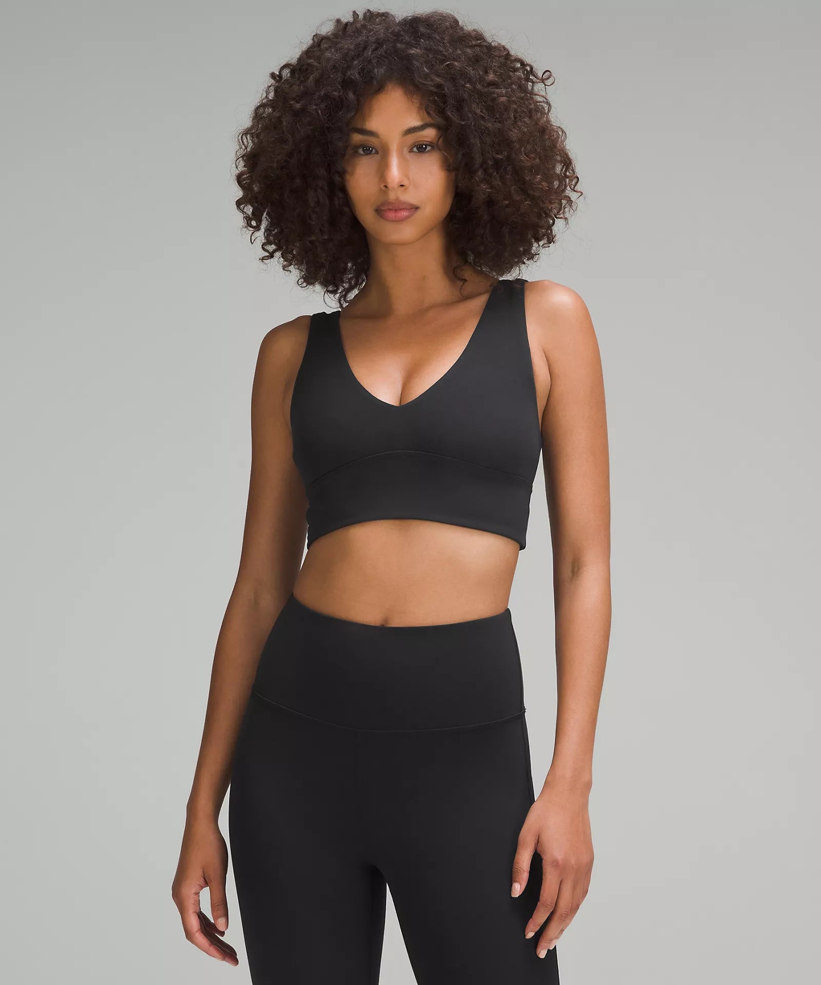Casual Style for Busy Women lululemon Align™ V-Neck Bra Light Support, C/D Cup | Black Casual Style for Busy Women lululemon Align™ V-Neck Bra Light Support, C/D Cup | Black