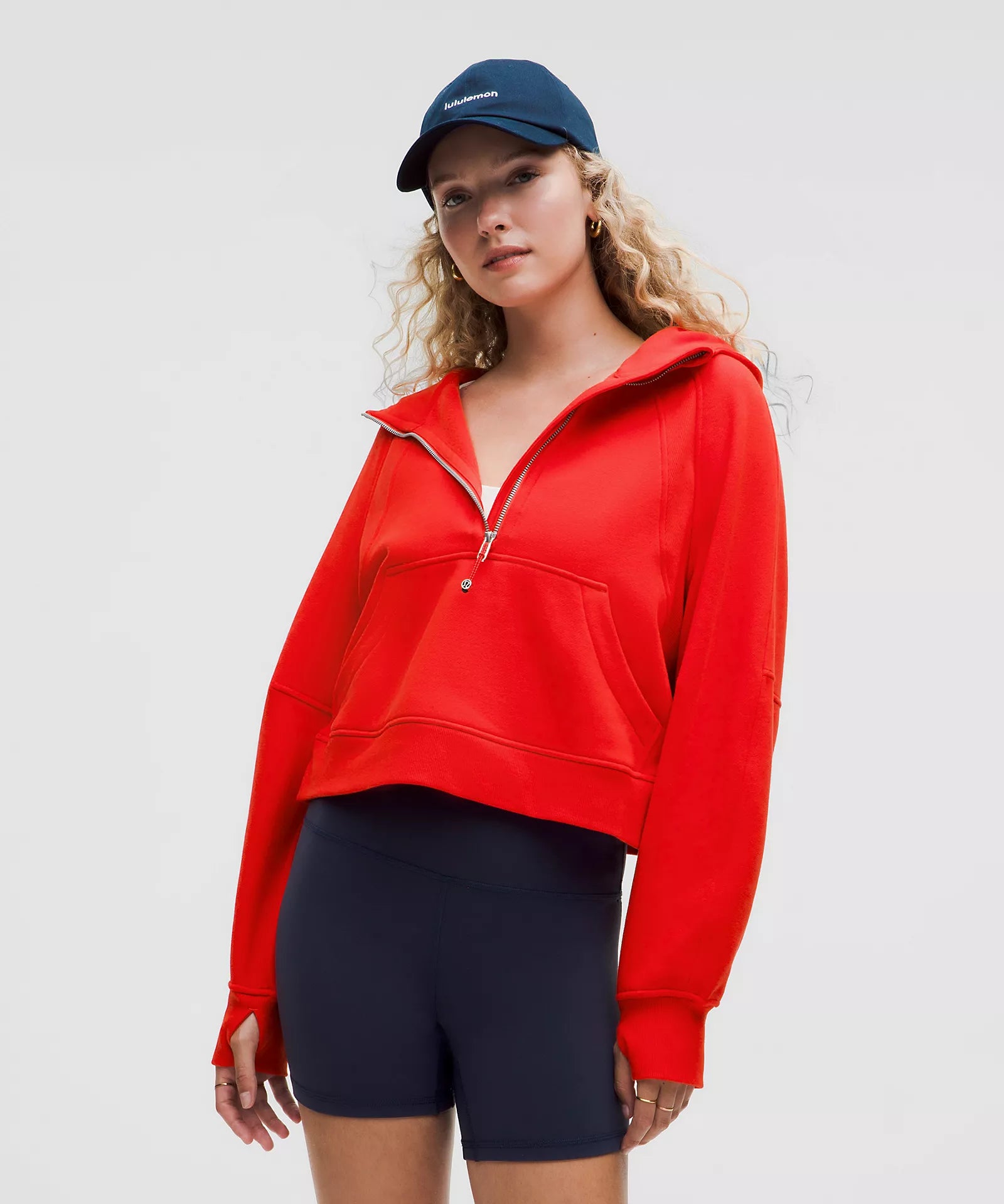Trendy Boutiques Online Scuba Oversized Half Zip Hoodie | Hot Heat