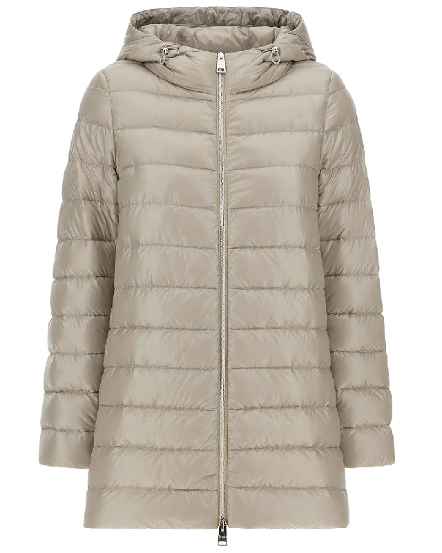 Fashionable Women's Outfit Chantilly Quilted Shiny Jacket