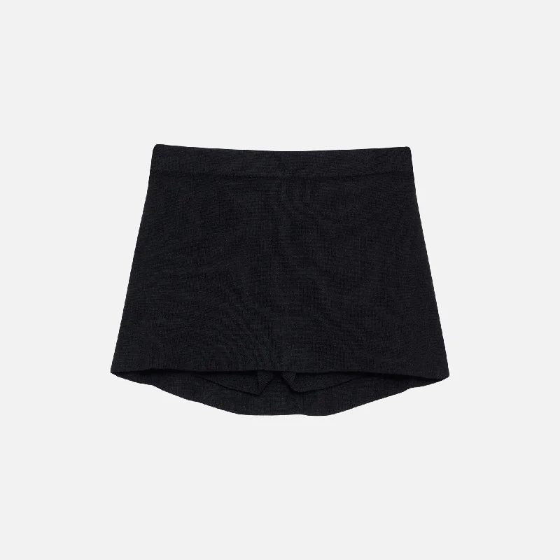 Casual and Comfortable Outfits Frankies Bikinis Marialla Knit Skort - Black
