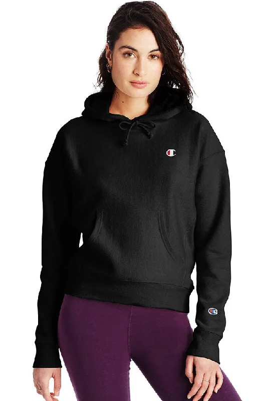 Women's Clothes Champion Reverse Weave Women's Pullover Hoodie, C logo