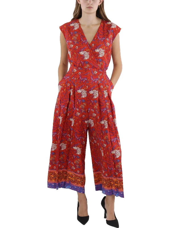 Women's Clothing For Outdoor Activities Plus Womens Printed Polyester Jumpsuit