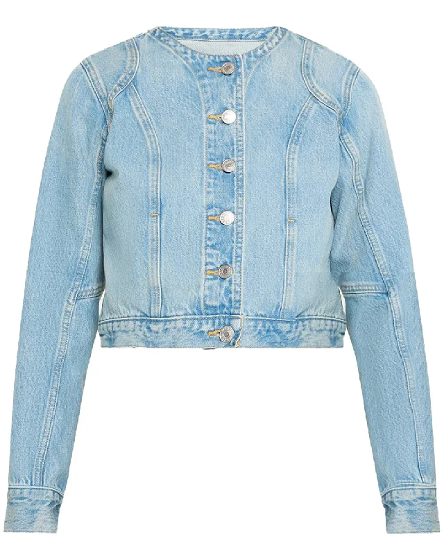 Clothes For Women Tailored Denim Jacket in Mojave