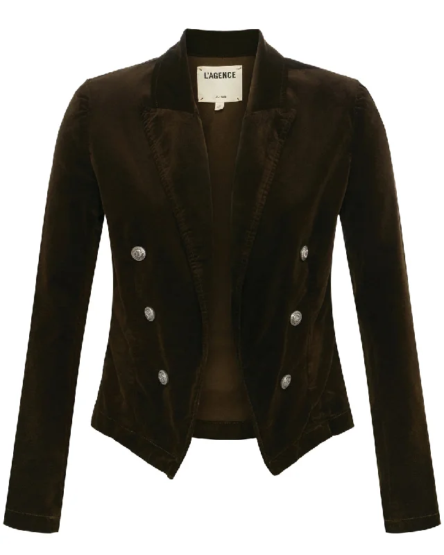 Women's Elegant Clothing Sets Pine Wayne Double Breasted Crop Jacket