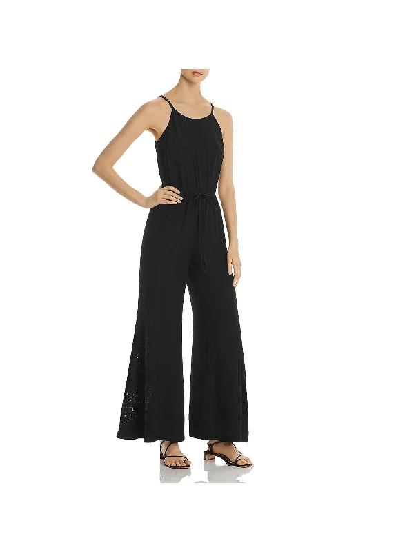 Women's Athletic Outfit Elsie Womens Wide Leg Embroidered Jumpsuit