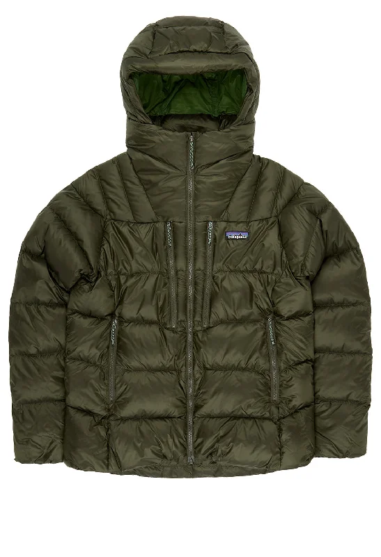 Classic Women's Clothing Styles Patagonia Women's Fitz Roy Down Hoody - Pine Needle Green